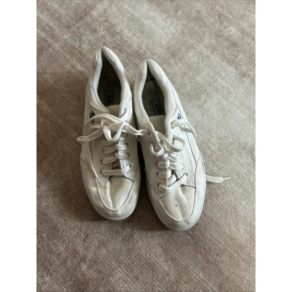 Disney Parks‎ And Resorts White Platform Sneakers Mickey Mouse Shoes Size 8